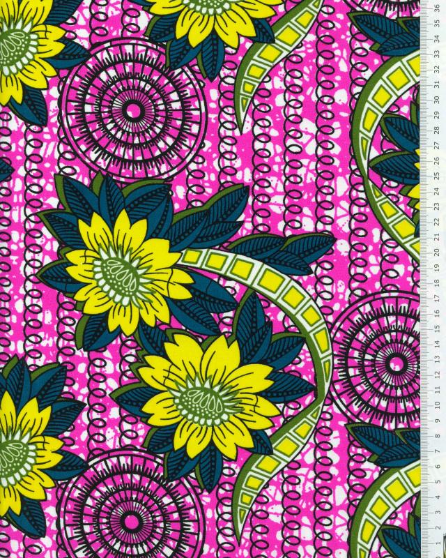 Polynesian fabric FENUA Pink - Tissushop